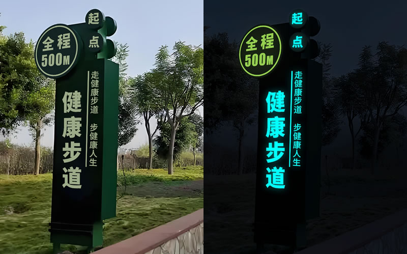Can Self-Luminous Signs Operate Normally Under High-Temperature Fire Conditions?