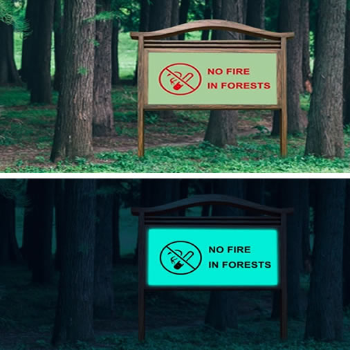 Inorganic Self-luminous Signboard